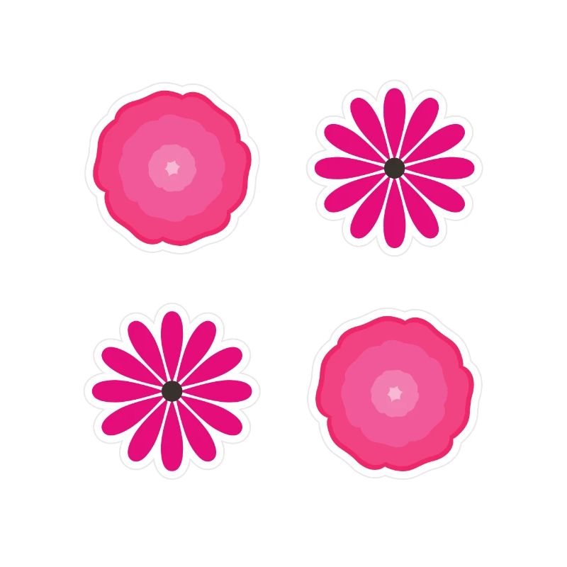 Bib Flower Pack Pink