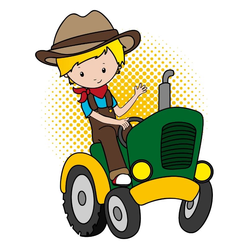 Traktorfahrer Junge Bauer Landwirt Kinder Geschenk