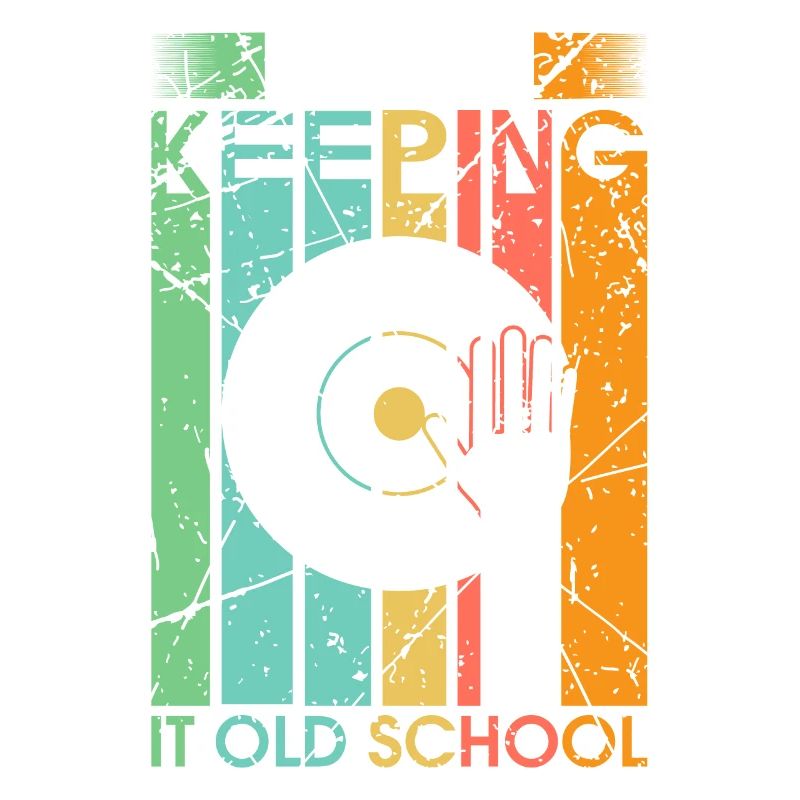 Platine vinyle old school disques vinyle DJ
