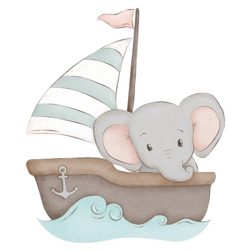 Bateau bébé éléphant