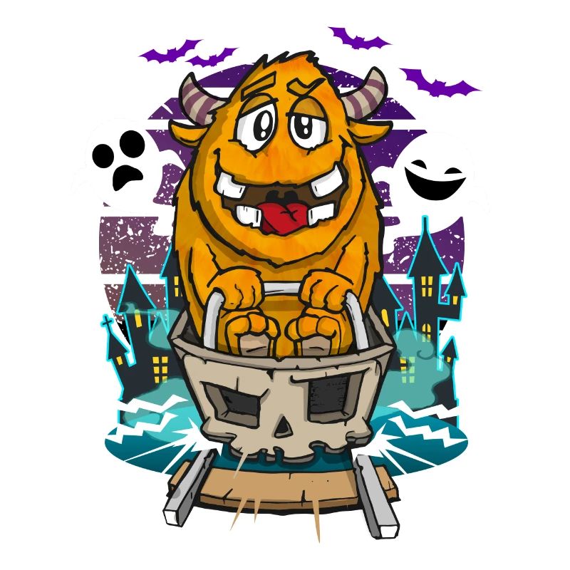 Achterbahn Geisterbahn-Monster Freizeitpar