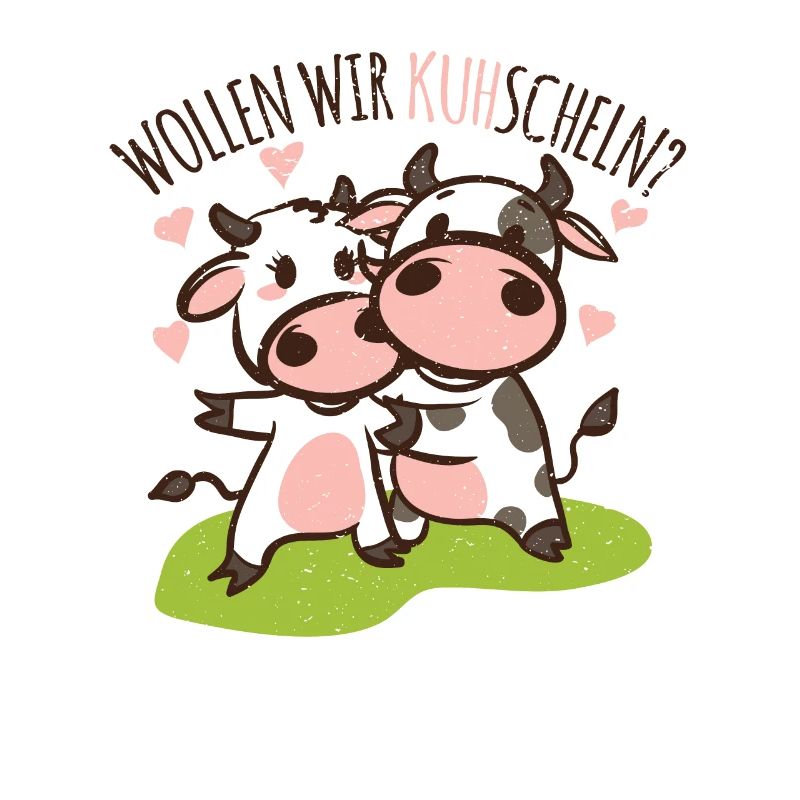 Cows love to cuddle