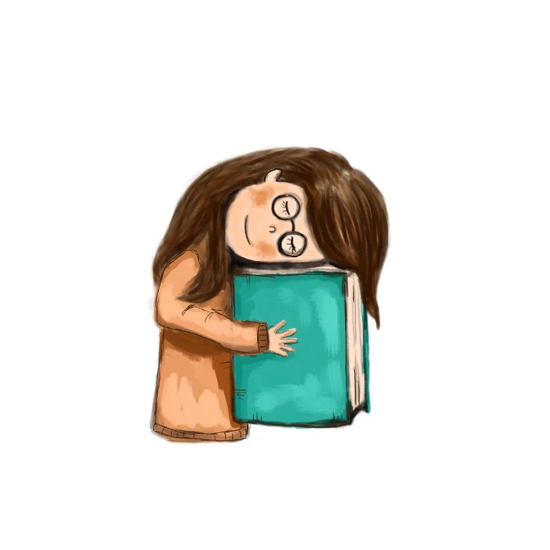 Buch, Bücher, kleines Mädchen mit einem Buch