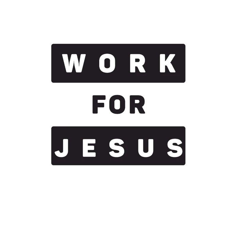 Work for Jesus - Pastoren Design Jesus-Worker