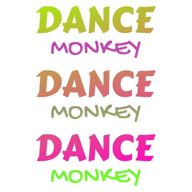 Danse singe coloré belle unique