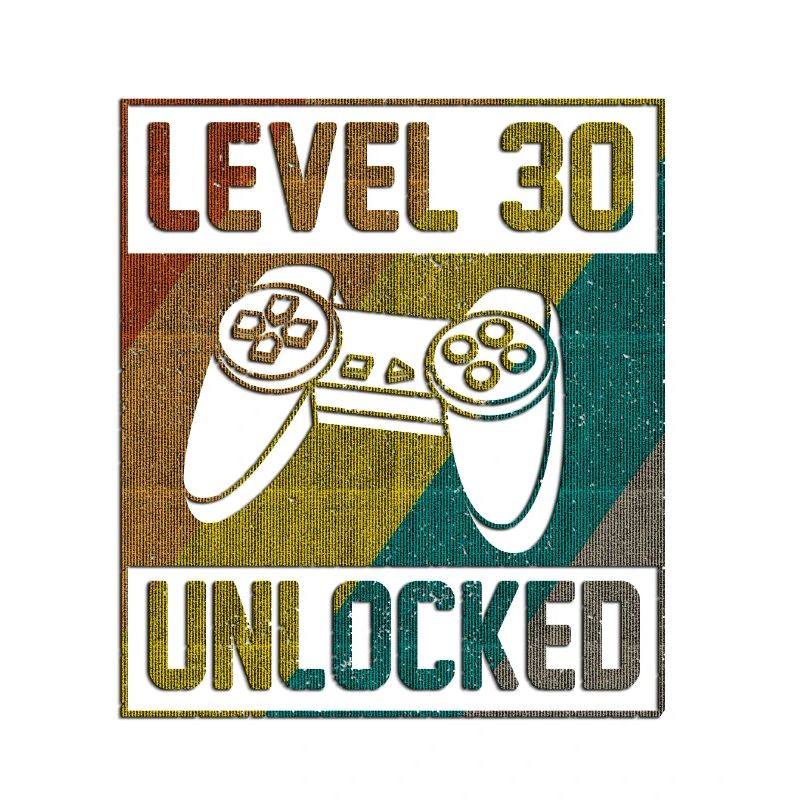 30 Geburtstag Geschenk Level 30 Unlocked