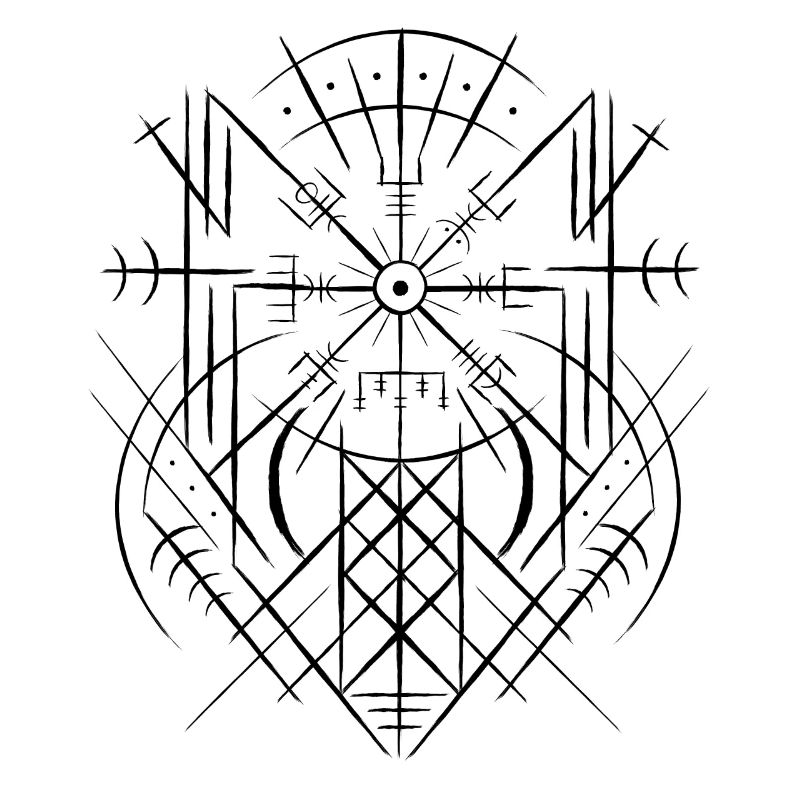 Vegvisir Runic Compass Celts Viking Web Wyrd
