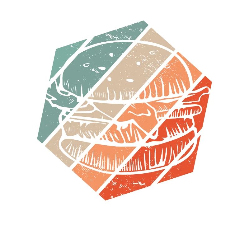 Burger Retro Style Cheeseburger Gift Burger Lover