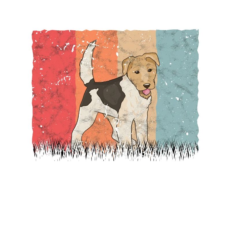 Fil de fer Fox Terrier Fox Terrier Vintage Gift