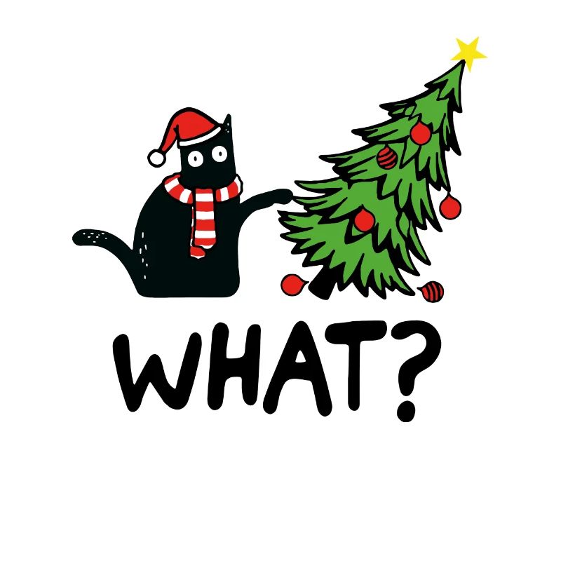 Chat de noël quel arbre de noël chaton