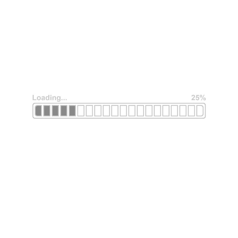 Loading bar 25%, bright