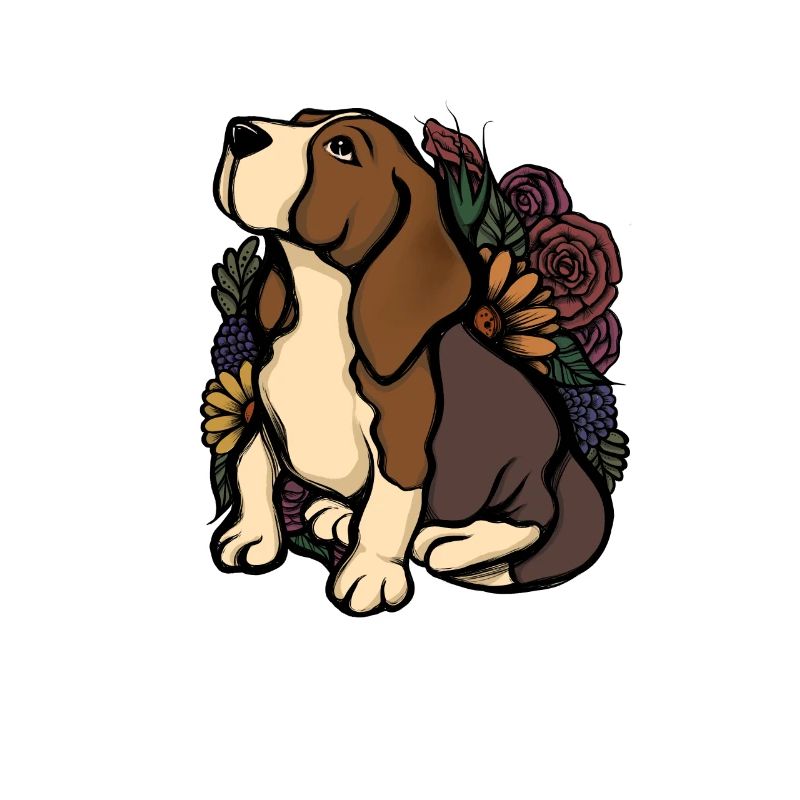 beagle floral