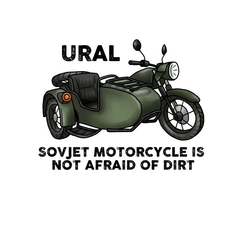 Ural Motorrad Moped Sowjet Gespann Geschenkidee