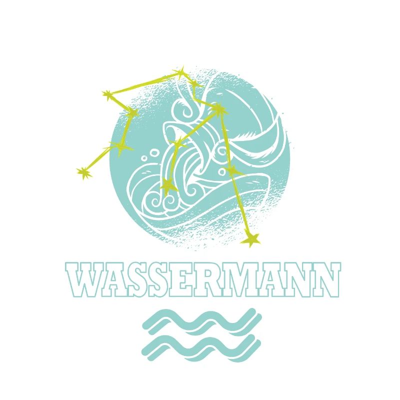 Sternzeichen Wassermann mit Sternenbild