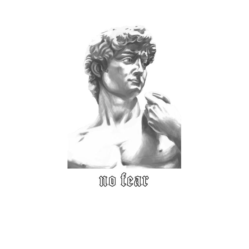 Michelangelo not afraid David art gift