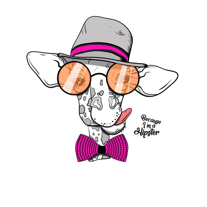 Girafe de hipster