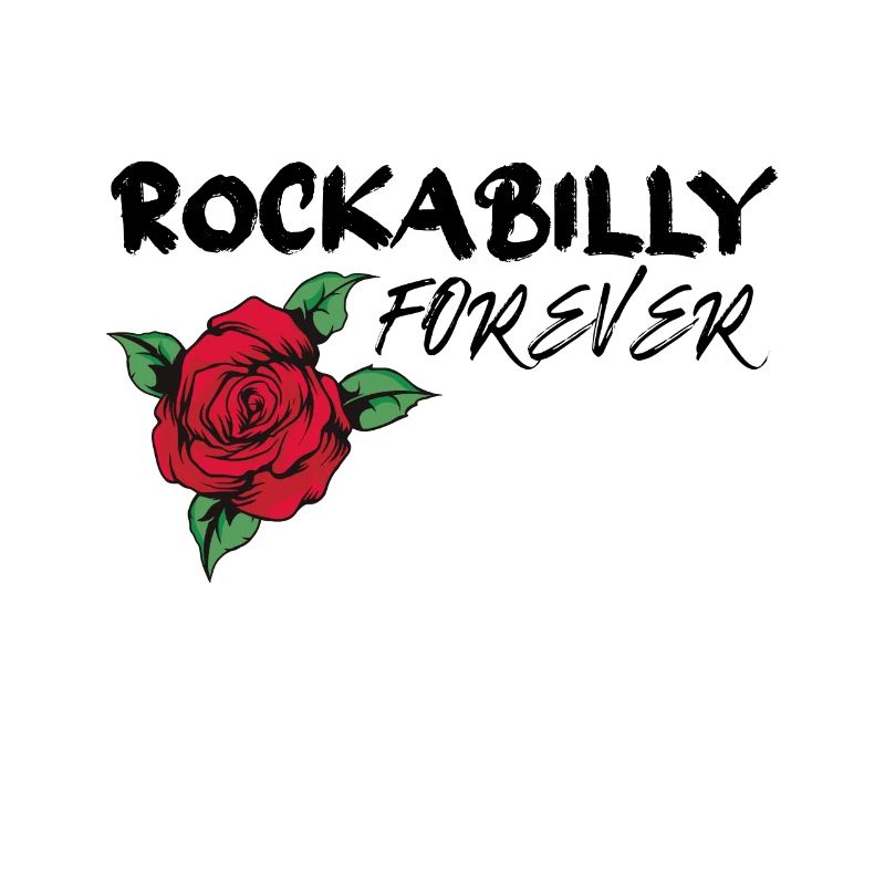 Rockabilly Forever mit Rose Geschenk