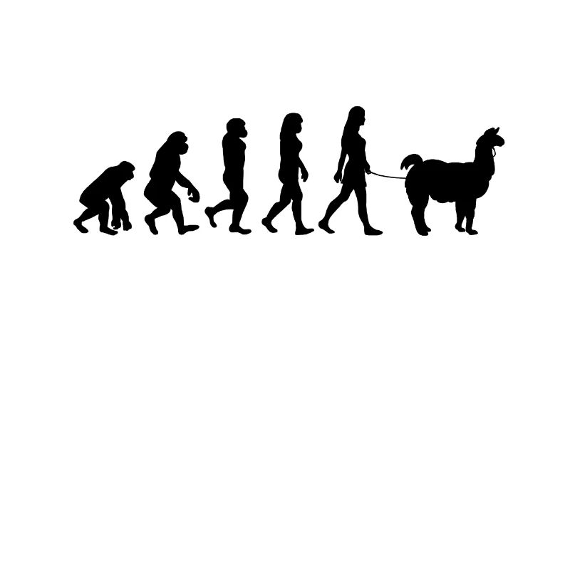 Cute Alpaca Hike Evolution Woman Bride