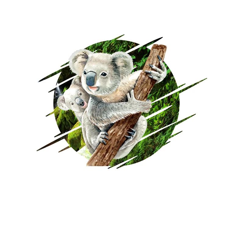 Mama Koala Bear avec bébé