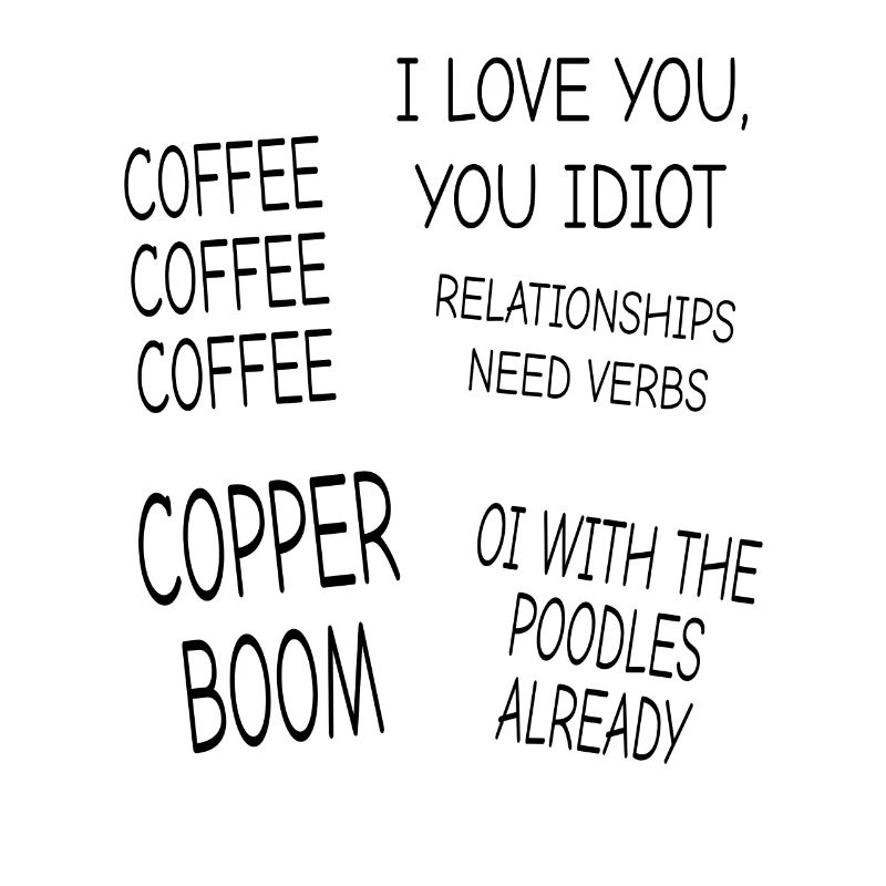 Coffee Coffee Coffee, Cooper Boom, Sticker Pack