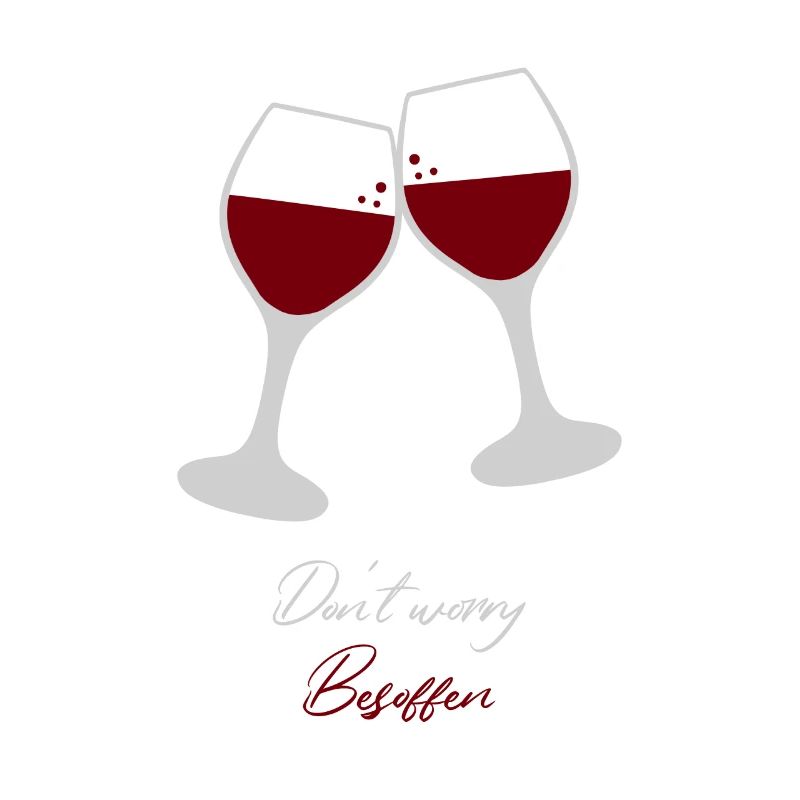 Wein Spruch Rotwein Weinglas Geschenkidee Weinrebe