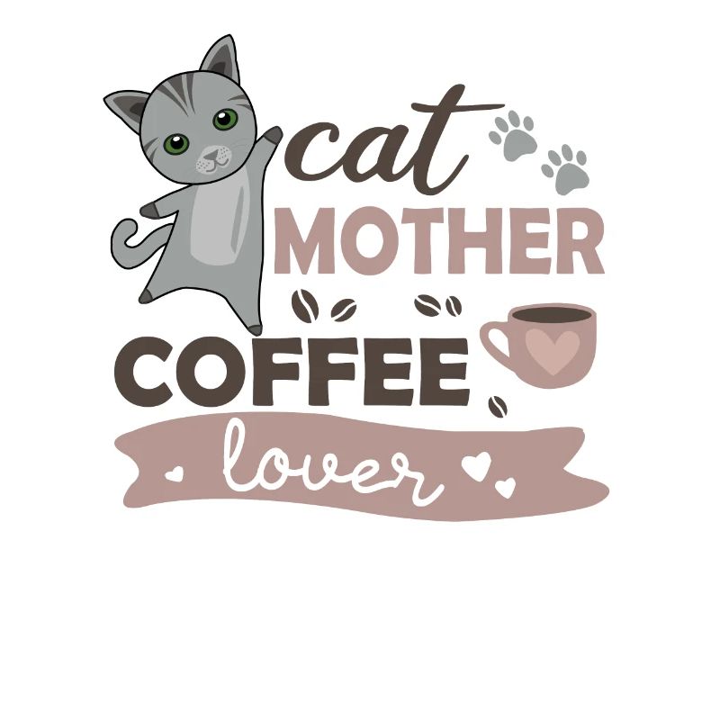 Chat mère amateur de café chats mignons chat maman