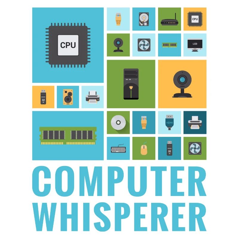 Ordinateur Whisperer Funny IT Tech Support Help Desk