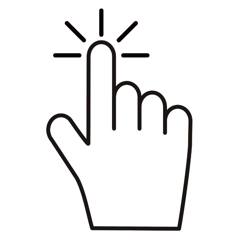 Click Here - Index Finger Click Icon