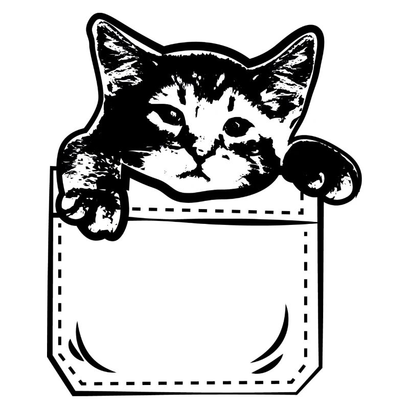 Katze Kätzchen Katzenhalter Brusttasche Katzen