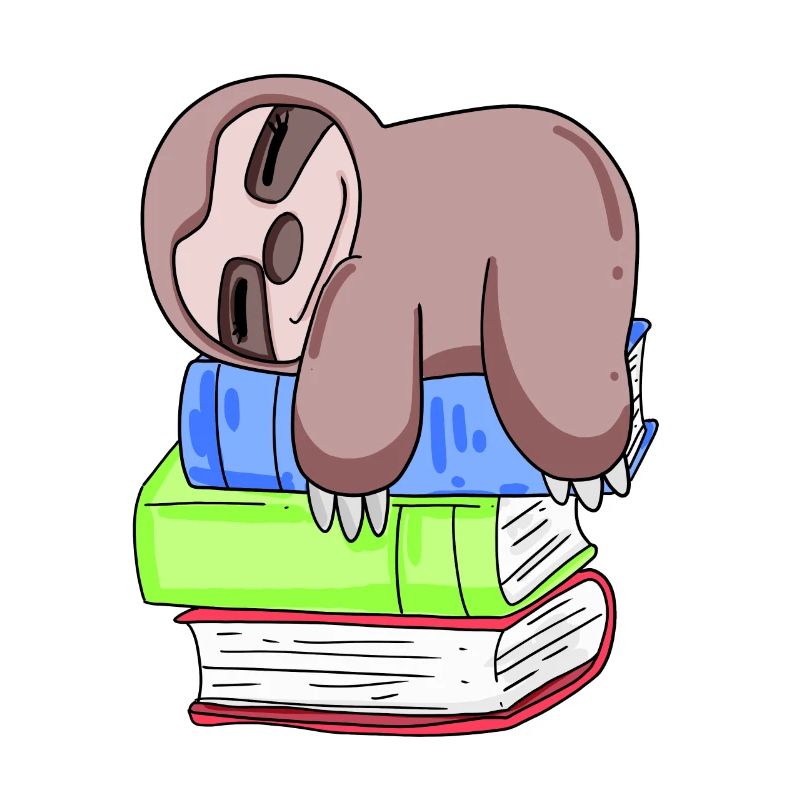 Sloth Book Books Reading