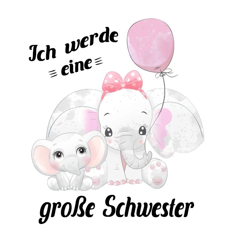 Nachwuchs verkünden Ich werde große Schwester 2022
