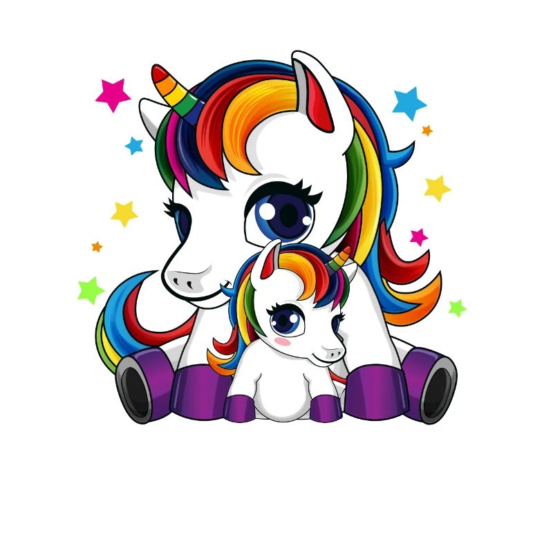 Mutter und Kind Einhorn - Muttertag