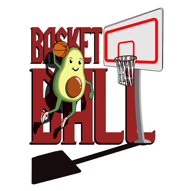 Basketball Avocado Dunk Tshirt
