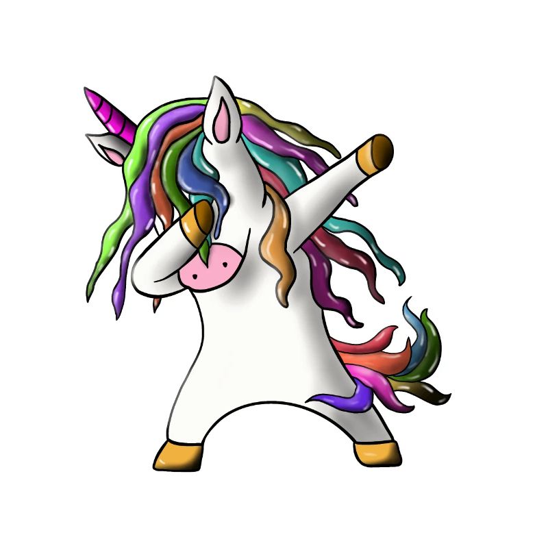 Dabbing Unicorn Dabbendes Einhorn Geschenk Magisch