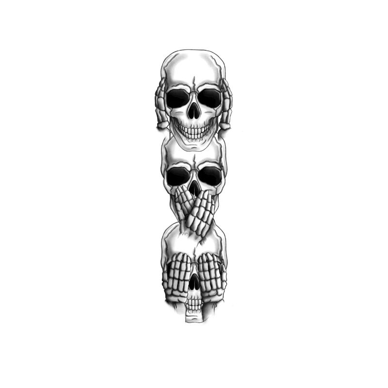 Skull gestures vertically