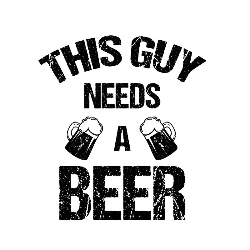 This guy needs a beer