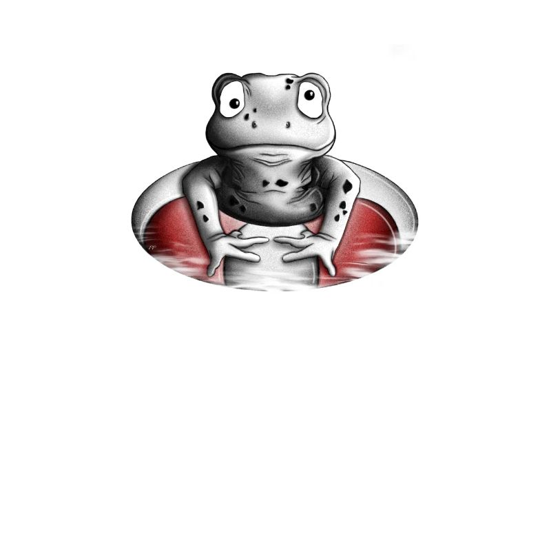 Frosch mit Schwimmring