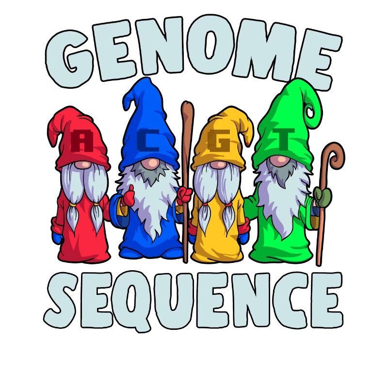 Genome Sequence Funny Gnome Biology Science Pun