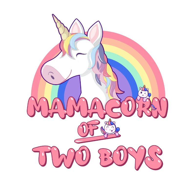 Mamacorn von zwei Jungs Mutter Muttertag Einhorn