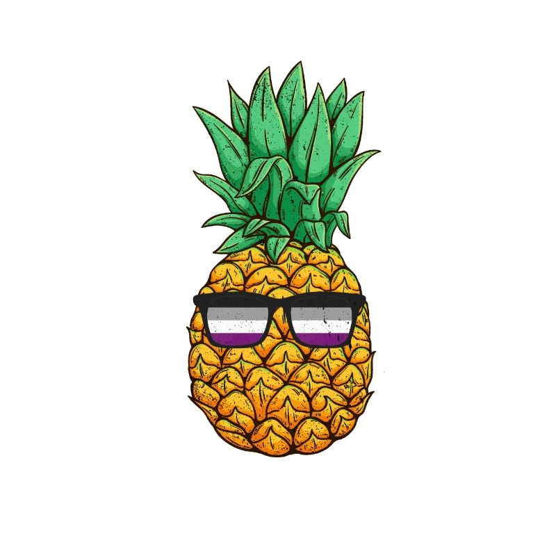 Asexual Pride Pineapple Asexuality Glasses