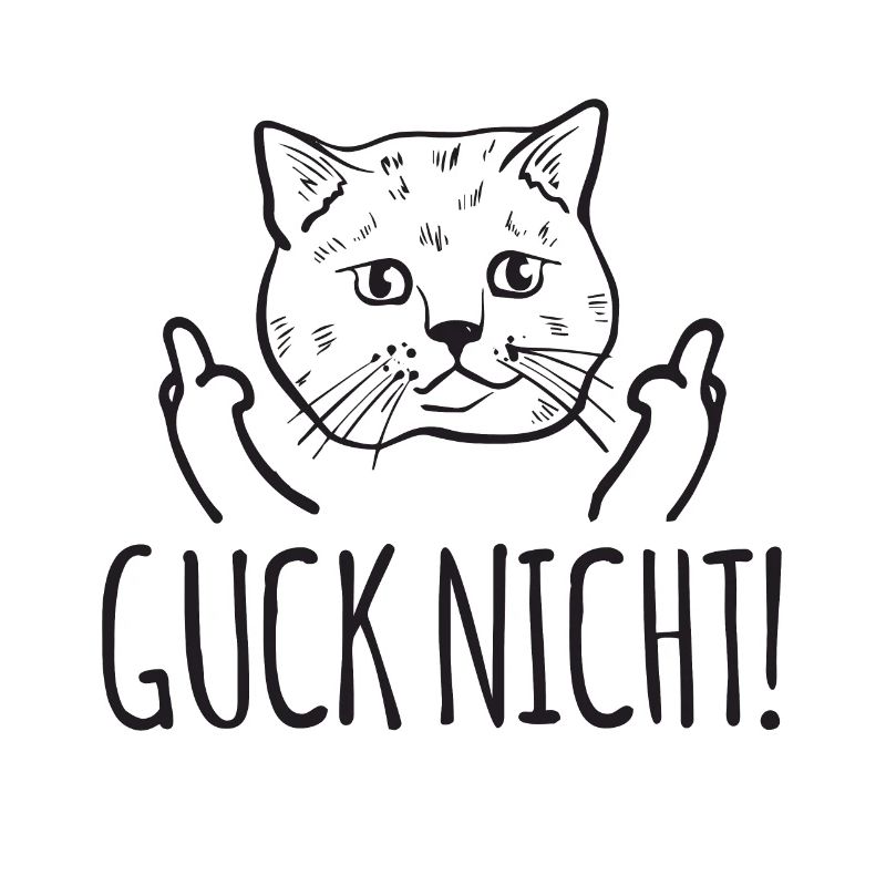 Lustige Katze Katzen