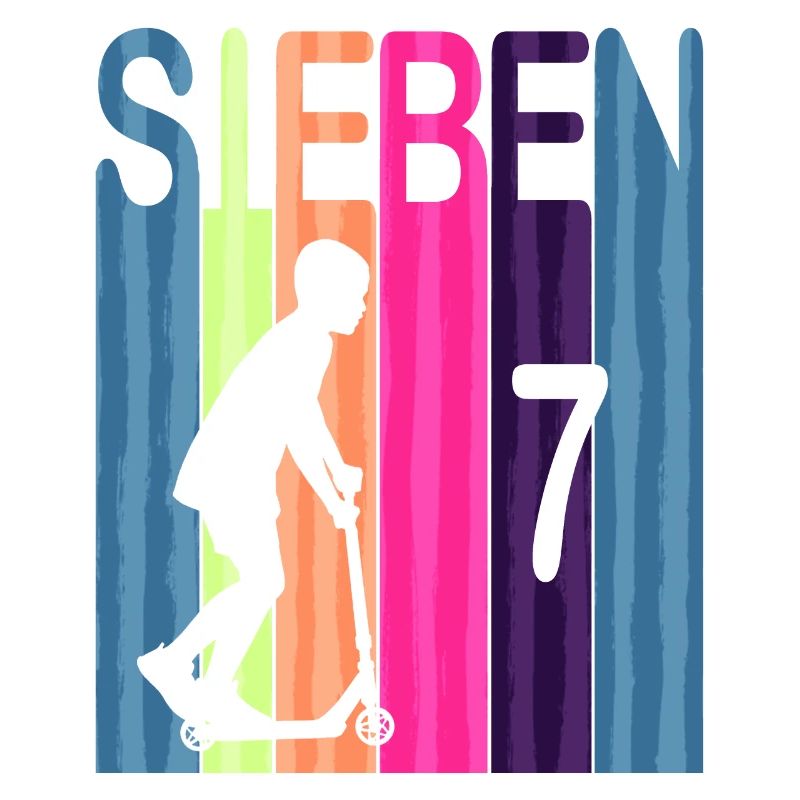 Kinder 7 Geburtstag Retro Roller Scooter Mädchen