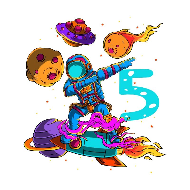 Astronaute Dans l’espace 5ème anniversaire