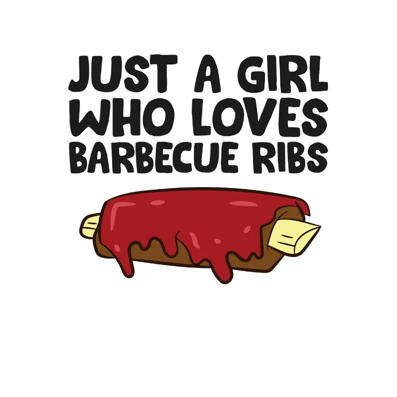 Nur ein Mädchen, das Schweinerippchen liebt