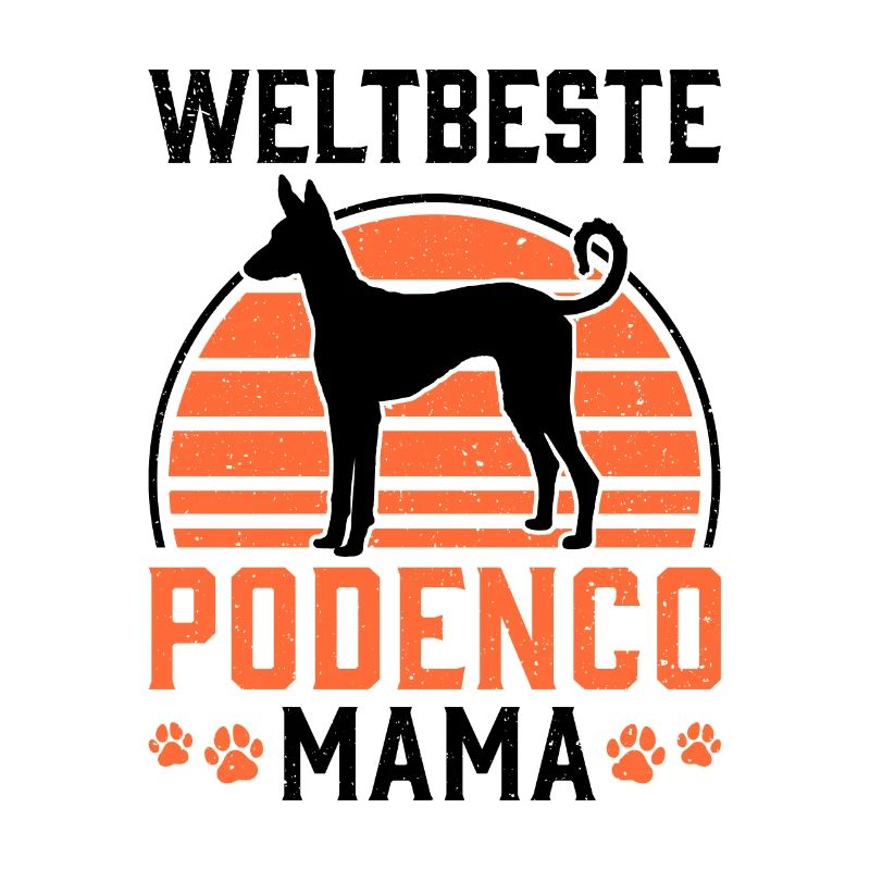 Podenco Mama Jagdhund Windhund Geschenk
