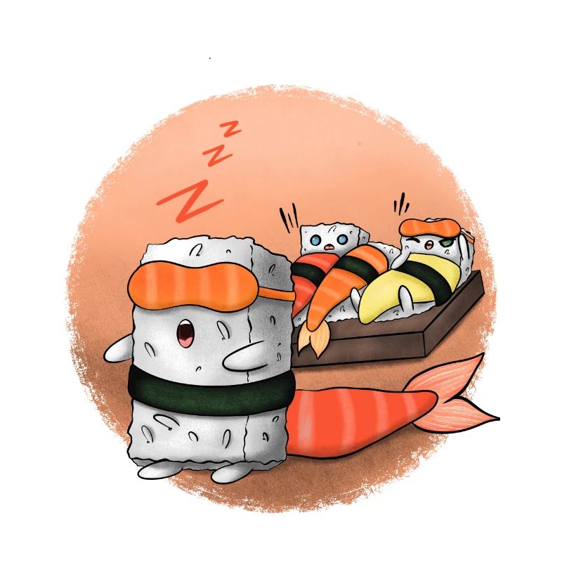 Sleeping sushi