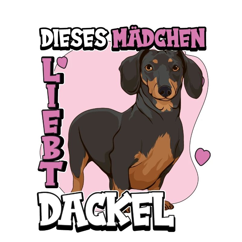 Dackel Dieses Mädchen liebt Dackel