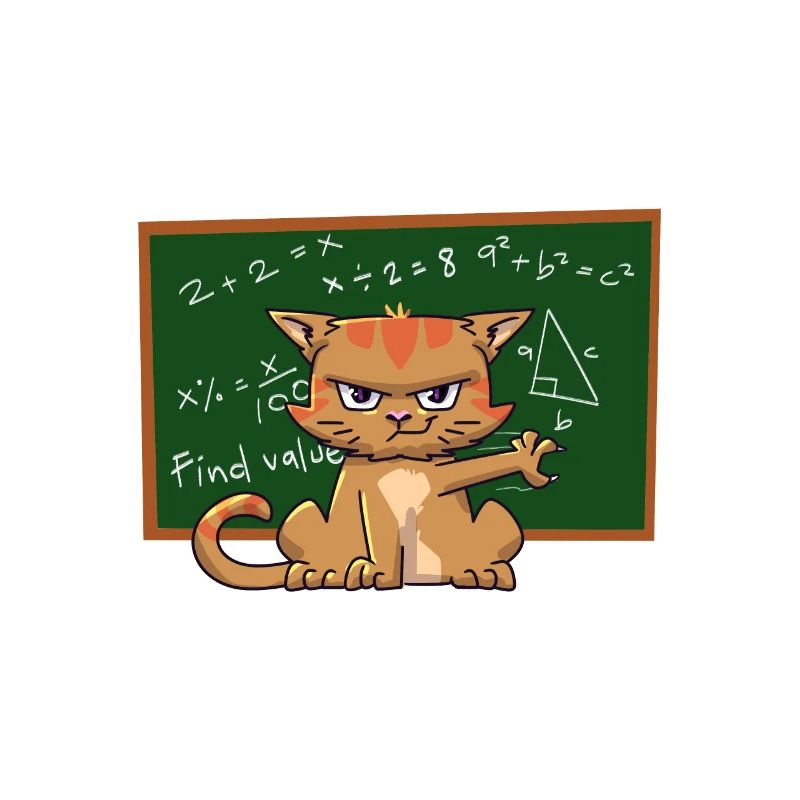 Cat Lover I Math Teacher I Love Math It Makes