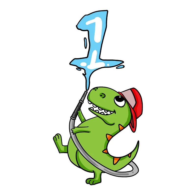 1st Birthday Dinosaur Fire Brigade Gift