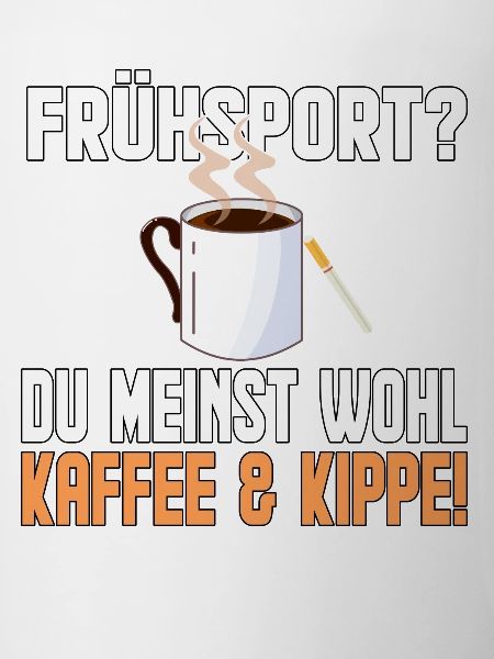 Kaffe und Kippe